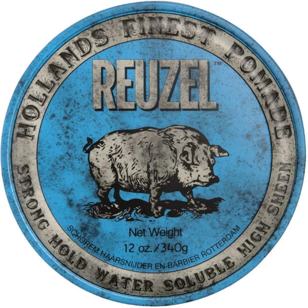 Reuzel Blue Strong Hold Water Soluble High Sheen pomáda 340 g