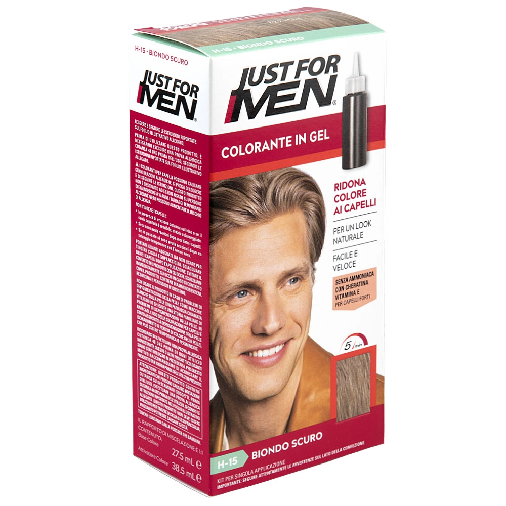 Just For Men gelová barva na VLASY H15 - tmavá blond 66 ml