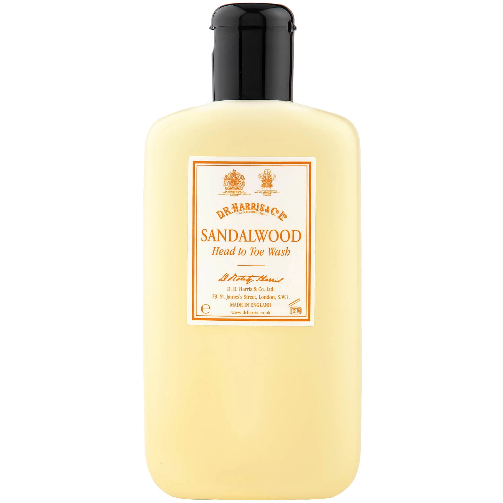 D.R. Harris Sandalwood sprchový gel a šampon na vlasy 250 ml