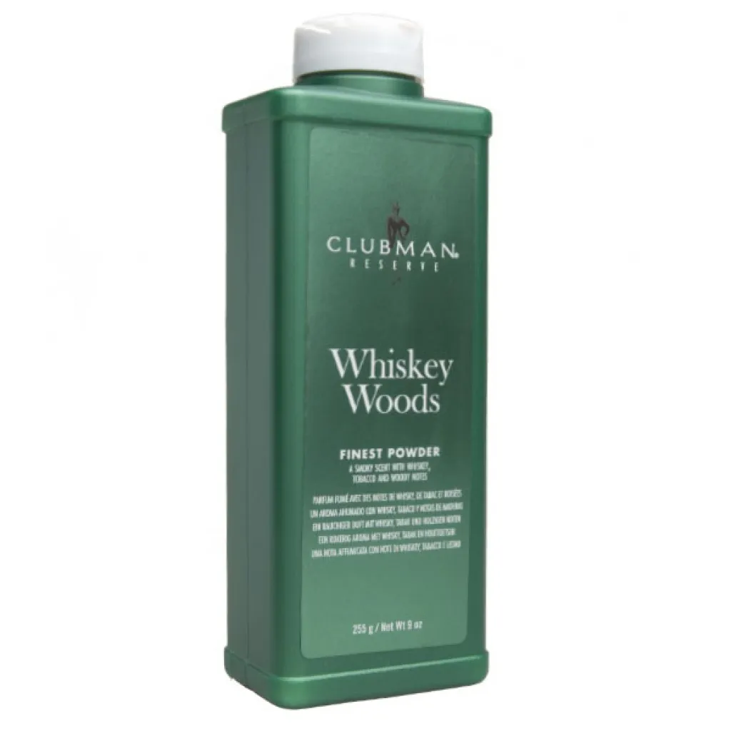 Clubman Whiskey Woods ultra jemný pudr 255 ml