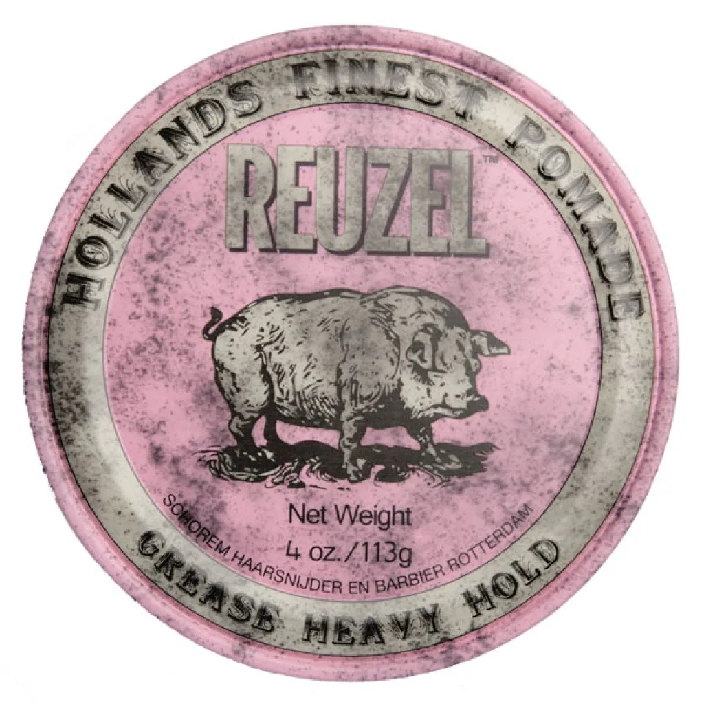 Reuzel Pink Grease Heavy Hold pomáda na vlasy 113 g