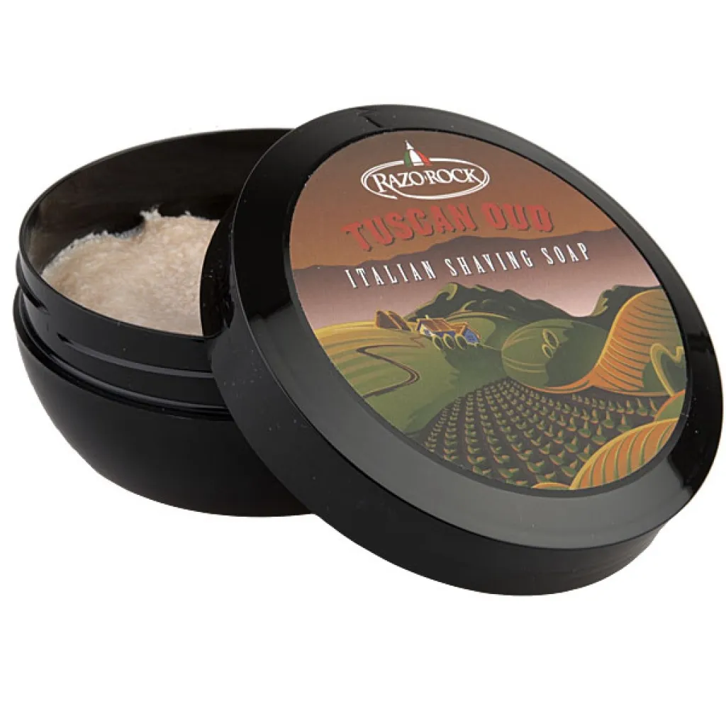 RazoRock Tuscan Oud mýdlo na holení 150 ml