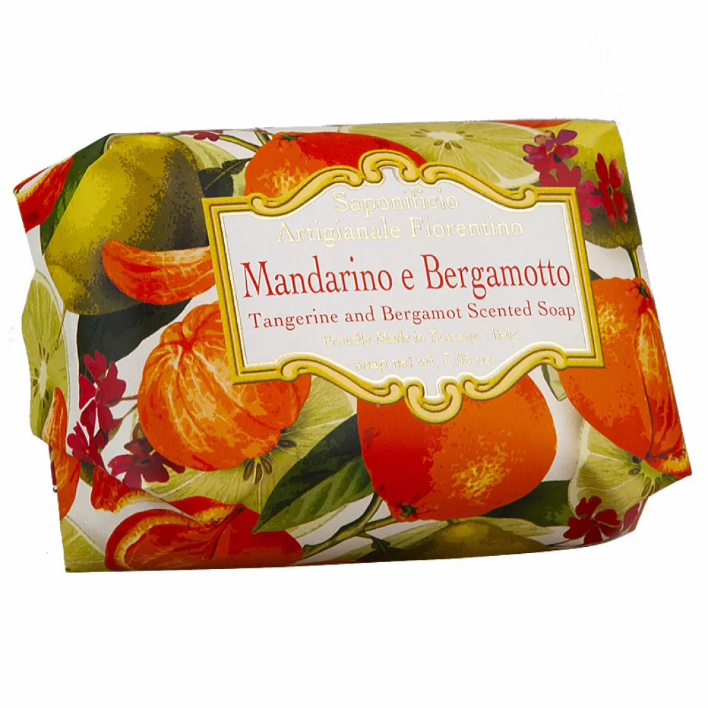 Saponificio Artigianale Fiorentino Mandarino e Bergamotto mýdlo 200 g