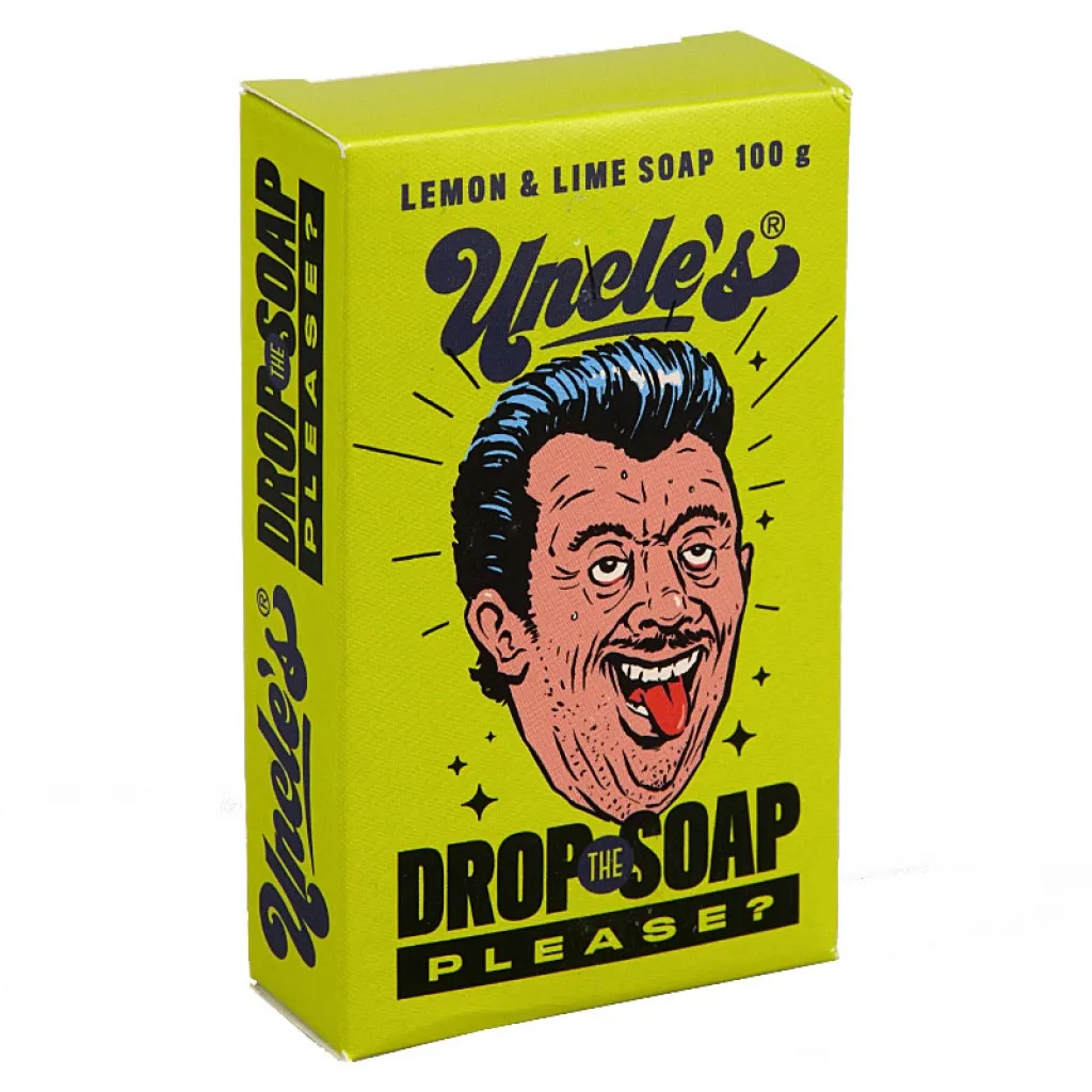 Uncle's Drop The Soap Lemon & Lime sprchové mýdlo 100 g