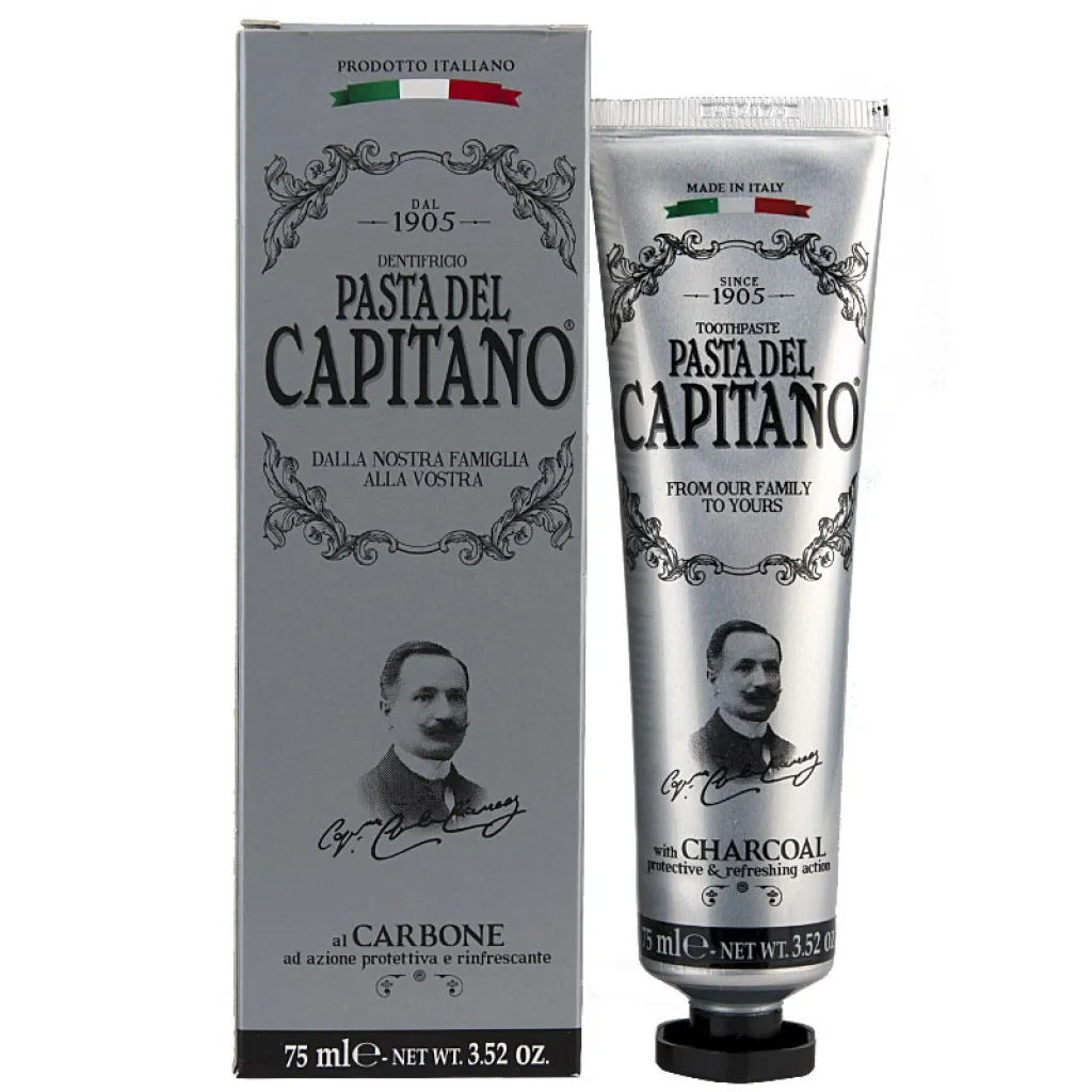 Pasta del Capitano 1905 Charcoal zubní pasta 75 ml