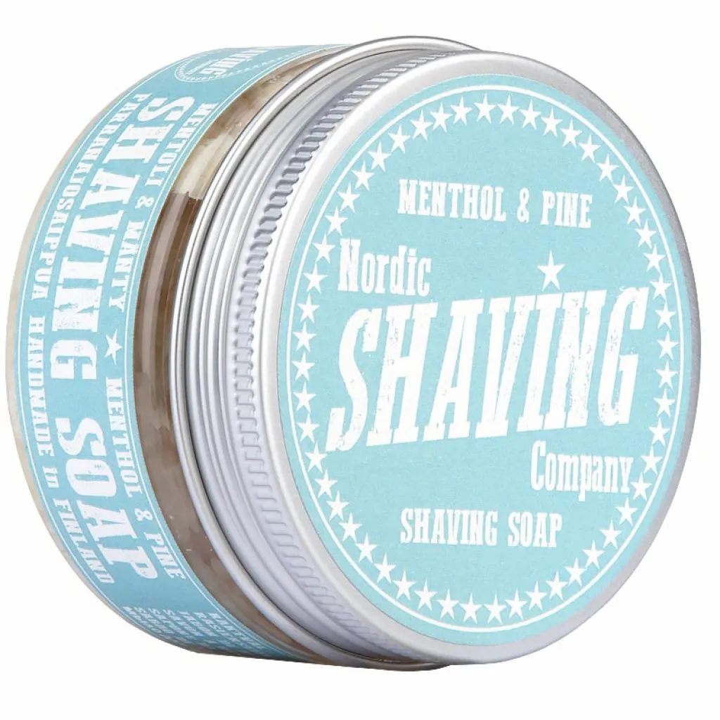 Nordic Shaving Company Menthol & Pine mýdlo na holení 80 g