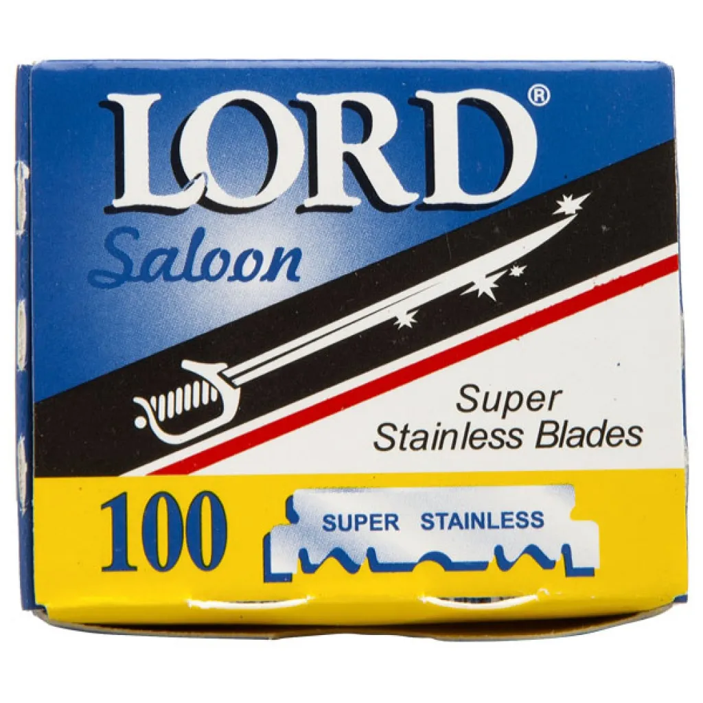 Žiletky na holení do shavetty Lord Saloon Super Stainless 100 ks