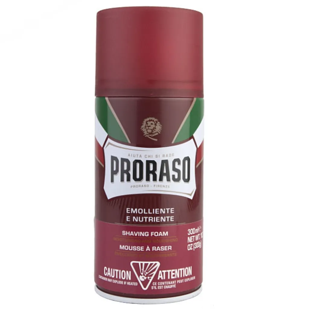 Proraso Sandalwood Red pěna na holení pro tvrdé vousy 300 ml