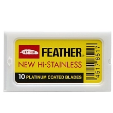 Žiletky na holení Feather Platinum 10 ks