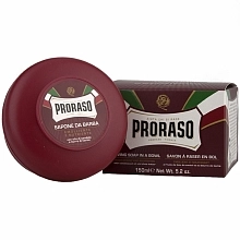 Proraso Sandalwood Red mýdlo na holení pro tvrdé vousy 150 ml