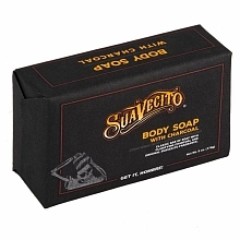 Suavecito Original Charcoal sprchové mýdlo s peelingem 170 g