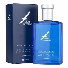 Blue Stratos Original Blue Pre-electric voda před holením elektrickým strojkem 100 ml