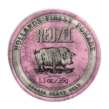 Reuzel Pink Grease Heavy Hold pomáda na vlasy 35 g